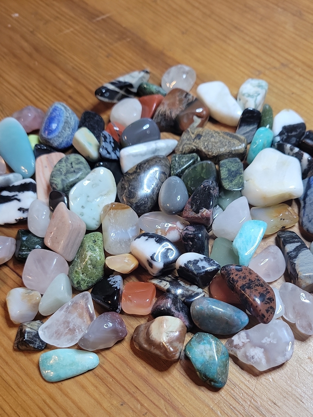 Assorted Polished Tumbled Gemstone Mix - Multicolor